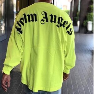Palm Angels neon green t shirt L